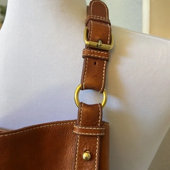 Ralph Lauren Vintage Western Style Horse Emblem Leather Tote Shoulder Bag - Picture 5 of 13